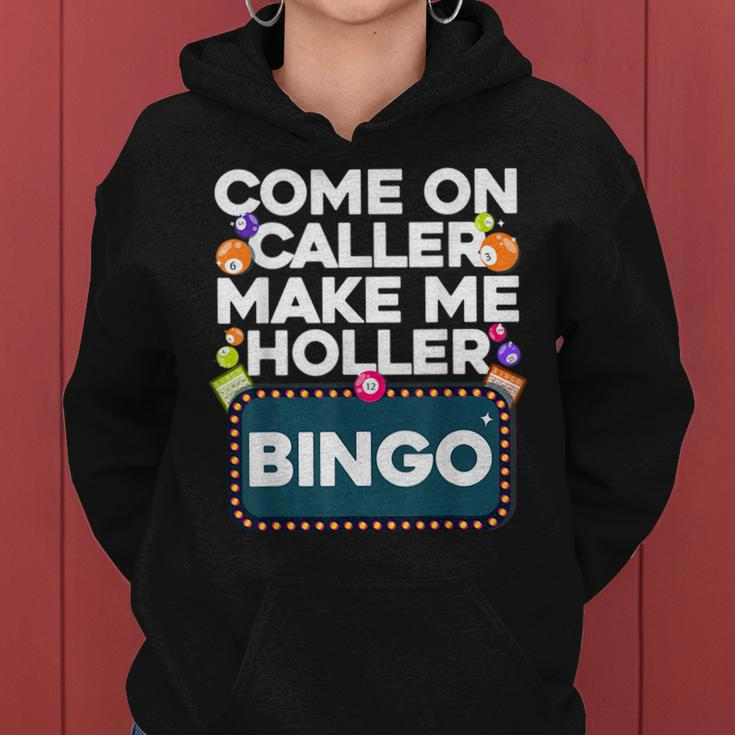 Cute Bingo Design For Men Women Casino Game Bingo Lovers Women Hoodie