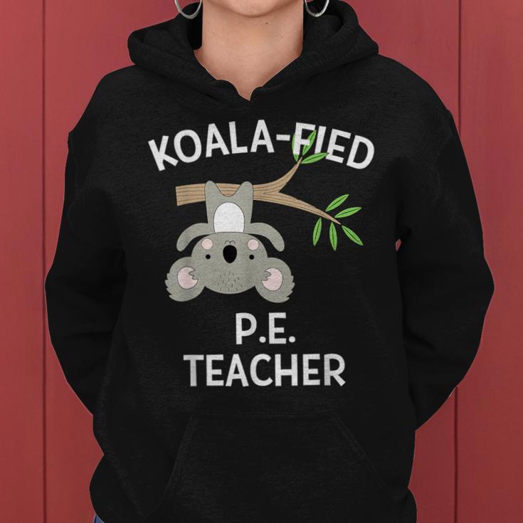 Cute Koala Pe Teacher Pun Gym Women Hoodie