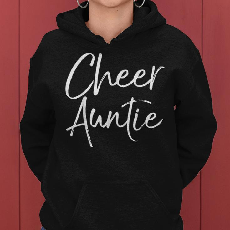 Cute Matching Family Cheerleader Aunt Cheer Auntie Women Hoodie