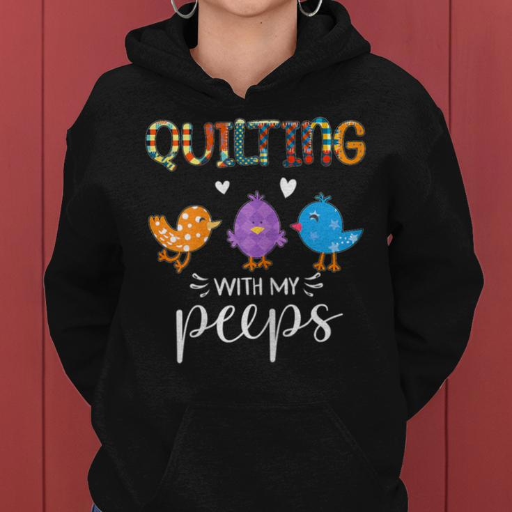 Cute Quilting With My Peep Quilters Women Hoodie