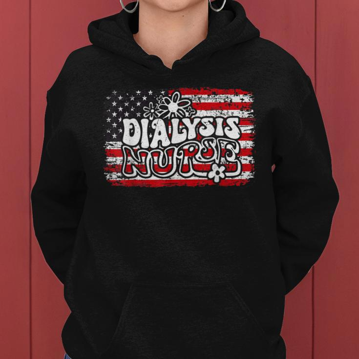 Dialysis Nurse 4Th Of July Usa Patriotic Independence Day Women Hoodie