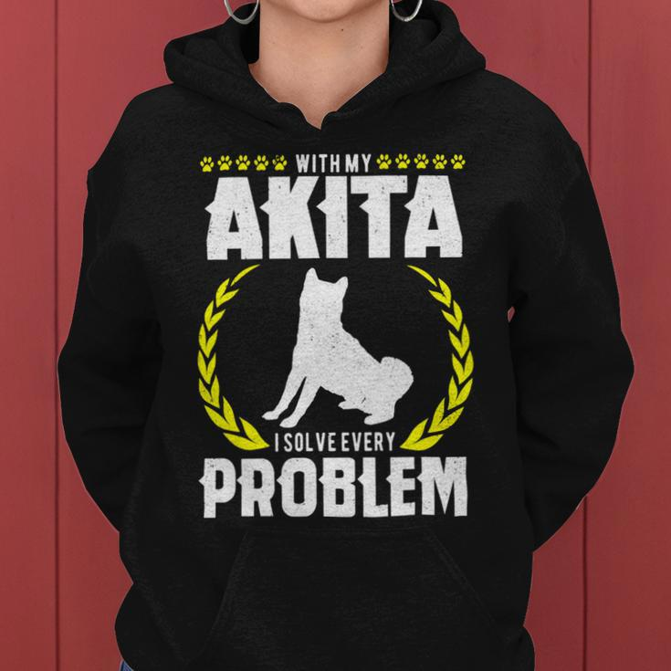 Dog Akita Vintage Akita Dog Shirt Dog Mom Gift Dog Dad Akita Lover 3 Women Hoodie