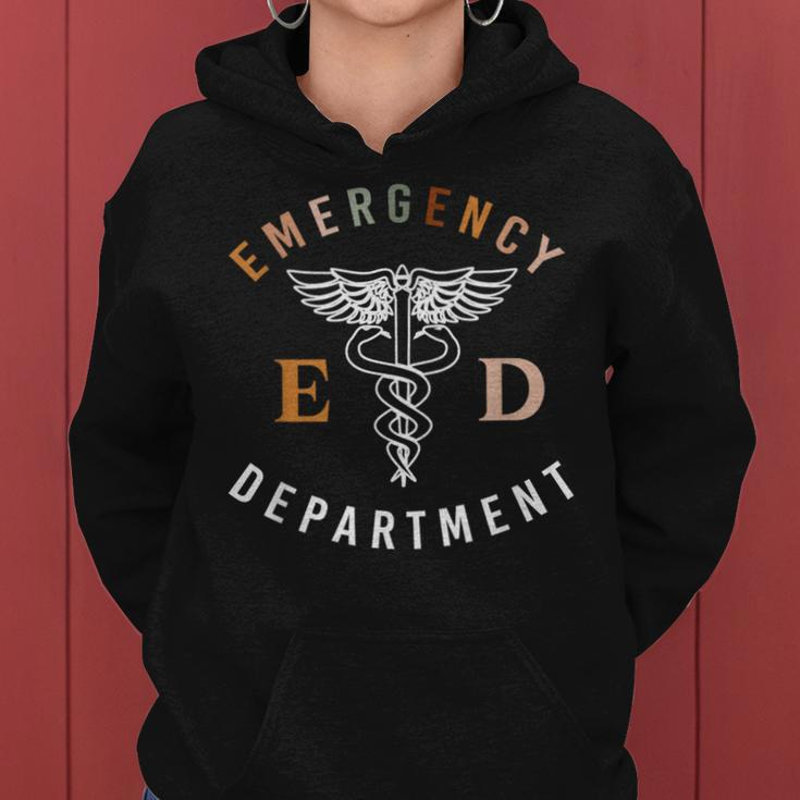 Emergency Department Er Ed Emergency Room Nurse Trauma Nurse Women Hoodie