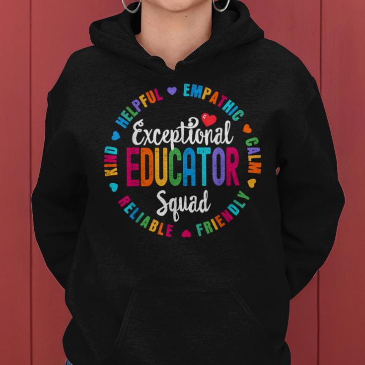 Exceptional Educator Squad Special Education Teacher Autism Women Hoodie