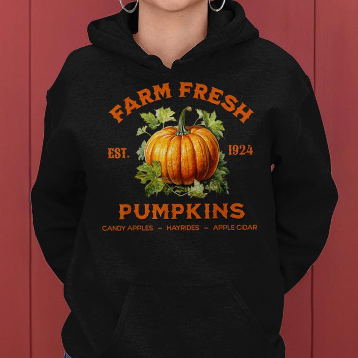Farm Fresh Pumpkins Fall Harvest Women Hoodie
