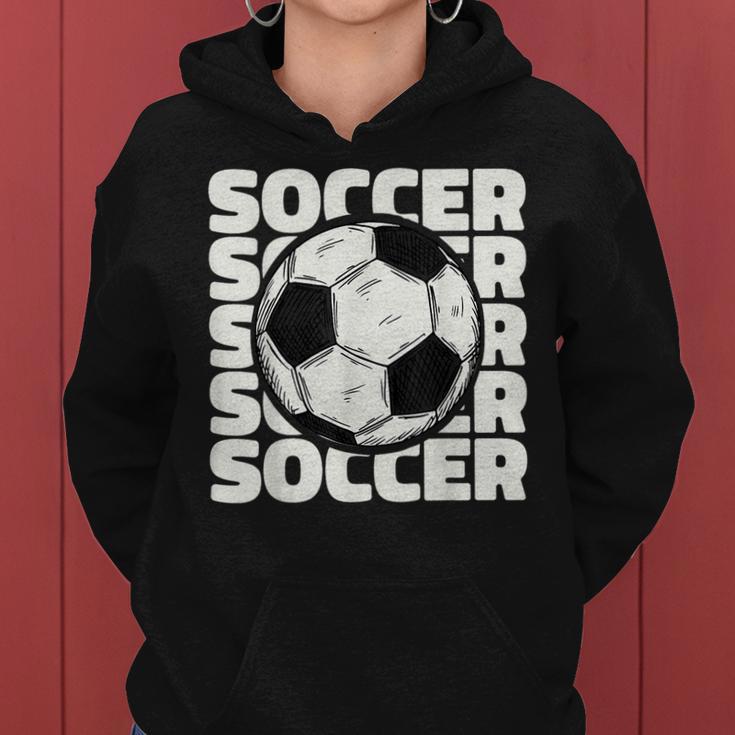 Football For Boys Vintage Football Girls Women Hoodie