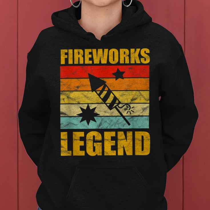 Fourth Of July Fireworks Legend Funny Independence Day 1776 Women Hoodie