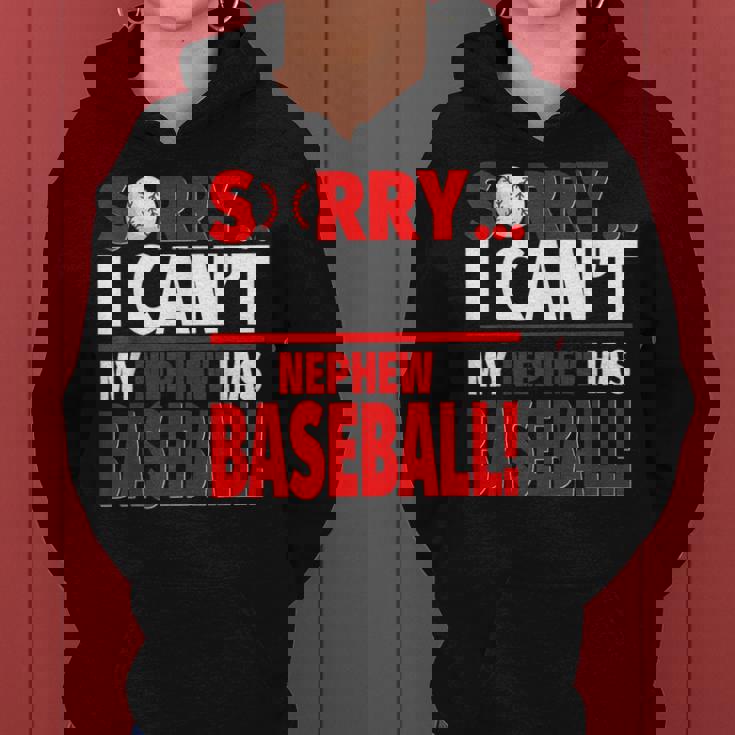 Funny Baseball Aunt And Uncle - Nephew Has Baseball Women Hoodie Funny Baseball Aunt And Uncle - Nephew Has Baseball Women Hoodie