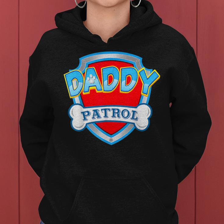 Daddy-Patrol-Dog Mom Dad Birthday Party Women Hoodie