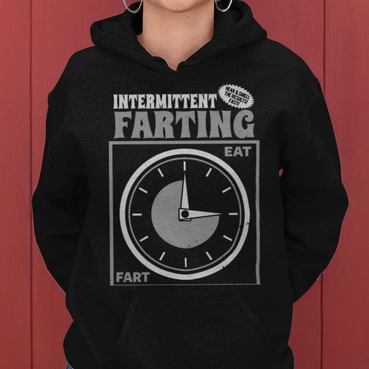 Funny Designs Intermittent Farting - Funny Designs Intermittent Farting Women Hoodie