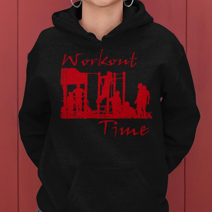 Funny Fitness Workout Time Women Hoodie