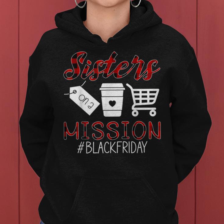 Friday Squad Black Shopping Season Sisters On Mission Women Hoodie