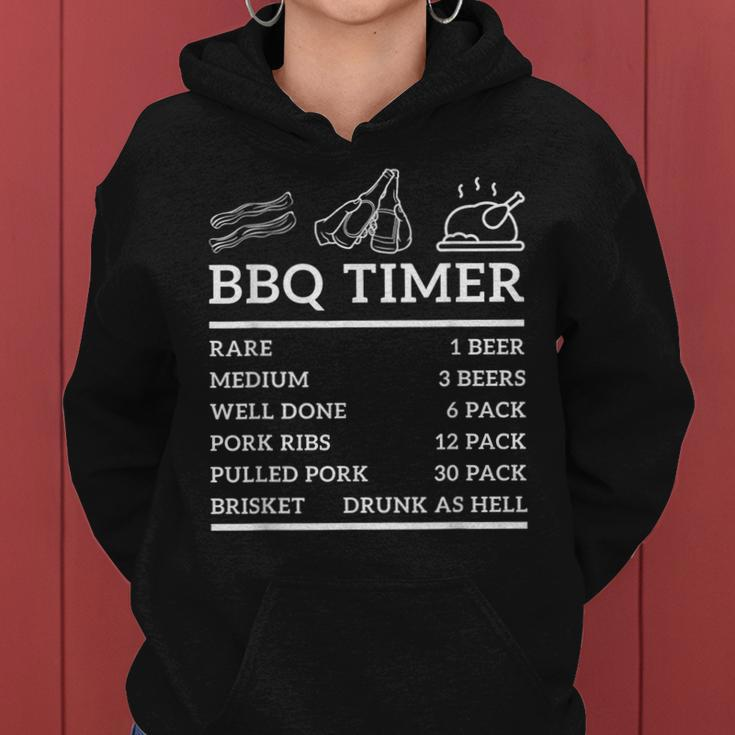 Funny Grill Saying Bbq Timer Bbq Beer Grill Dad Barbecue Fun Women Hoodie