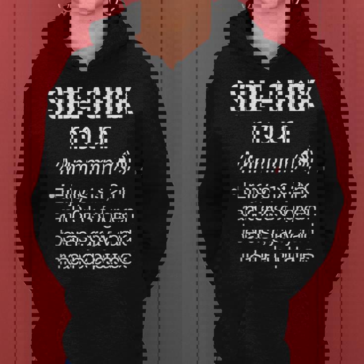 Funny Side Chick Definition Thanksgiving Dinner Sides Women Hoodie