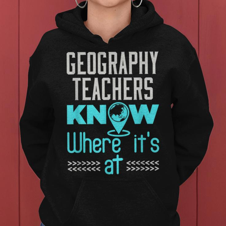 Geography Teacher Quote Appreciation Women Hoodie
