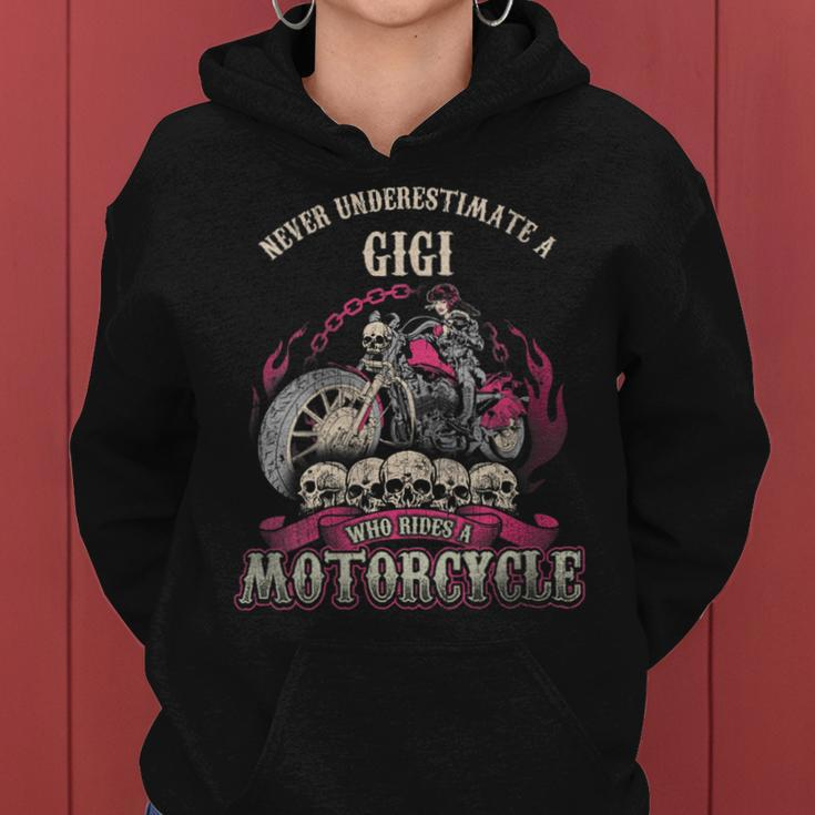 Gigi Biker Chick Lady Never Underestimate Motorcycle Gift For Womens Women Hoodie