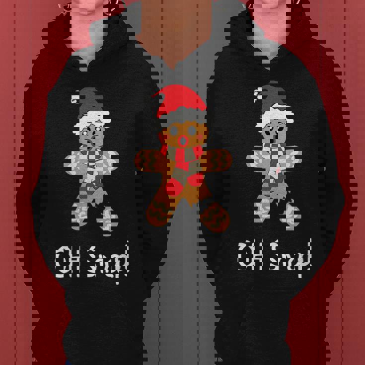 Gingerbread Cute Christmas Oh Snap Women Hoodie