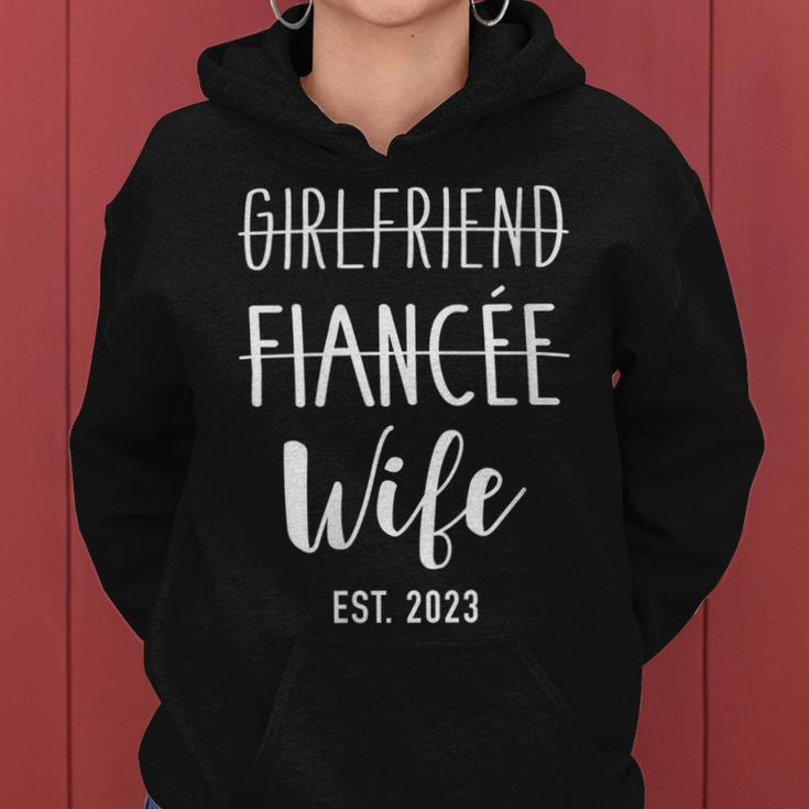 Girlfriend Fiancée Wife 2023 For Wedding And Honeymoon Women Hoodie