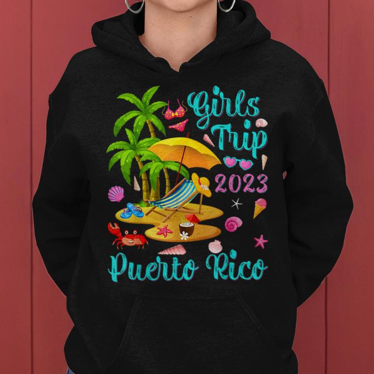 Girls Trip 2023 Beach Vacation Puerto Rico Beach Women Hoodie