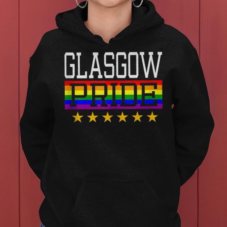 Glasgow Pride Gay Lesbian Queer Lgbt Rainbow Flag Scotland Women Hoodie
