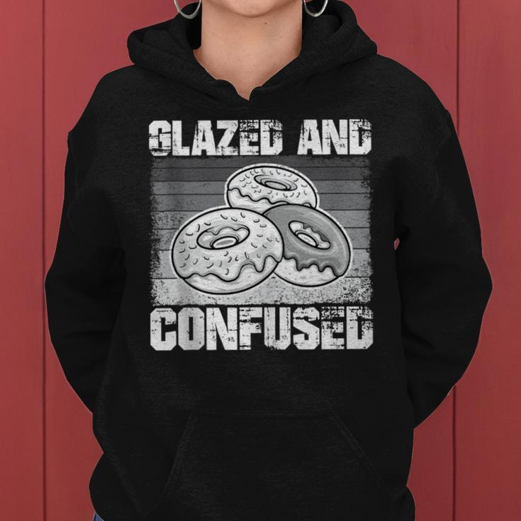 Glazed And Confused Donut Lover For Women Hoodie