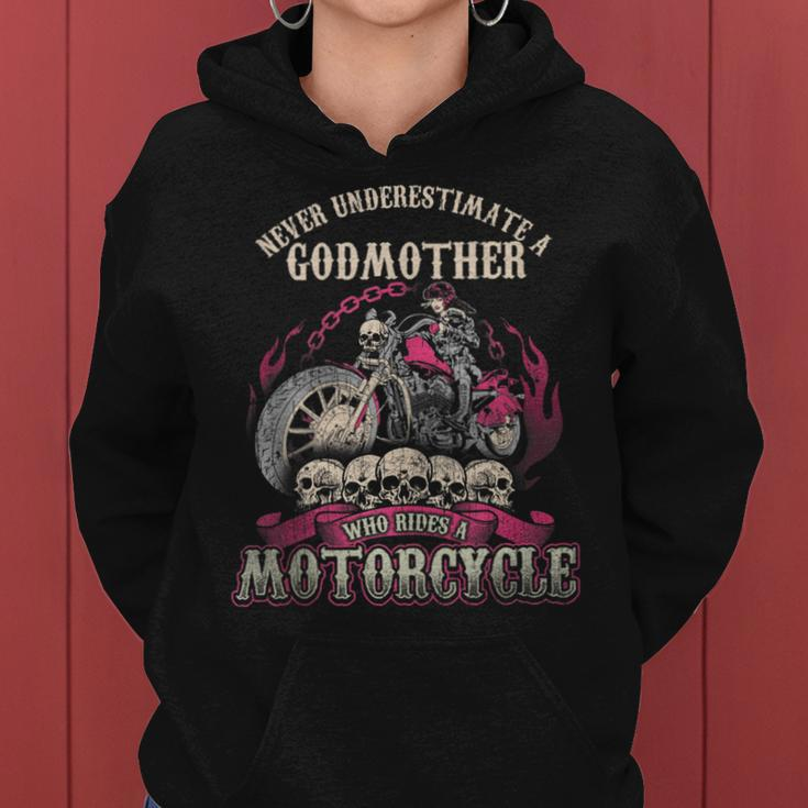 Godmother Biker Chick Lady Never Underestimate Motorcycle Women Hoodie