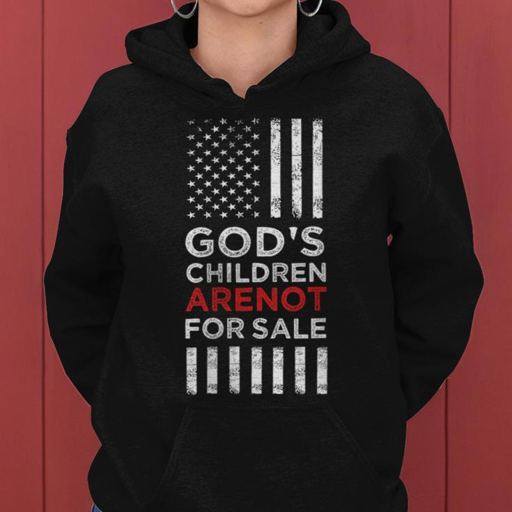 Gods Children Are Not For Sale American Flag Gods Children Gift For Womens Women Hoodie