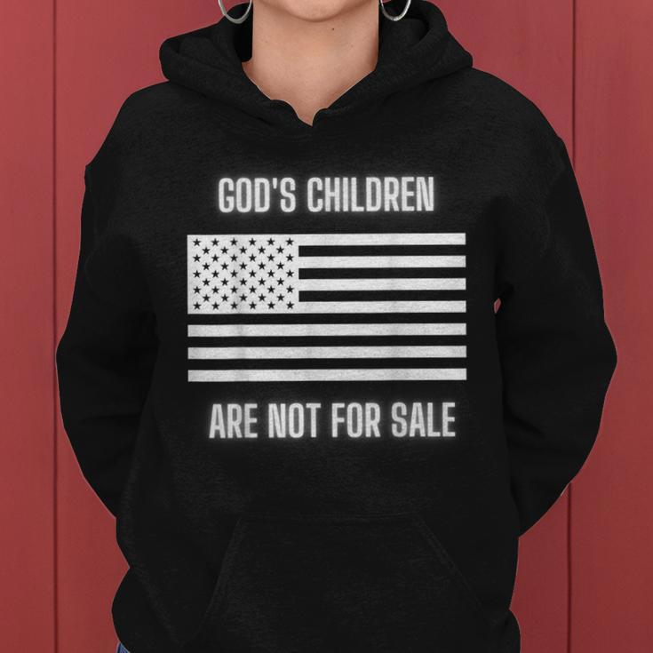Gods Children Are Not For Sale Political Political Funny Gifts Women Hoodie