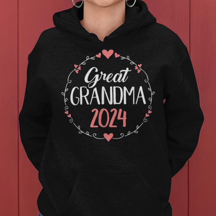 Great Grandma 2024 For Pregnancy Announcement Women Hoodie