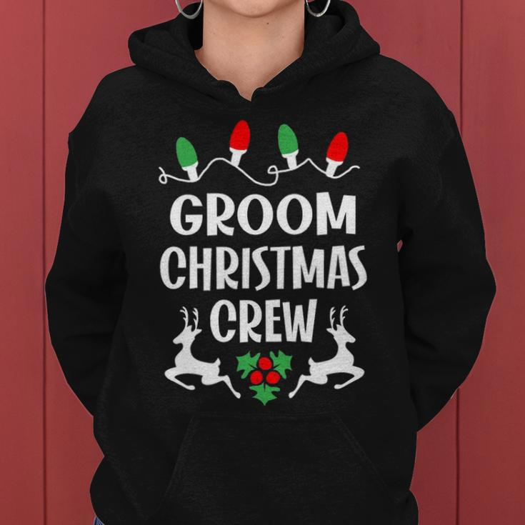 Groom Name Gift Christmas Crew Groom Women Hoodie
