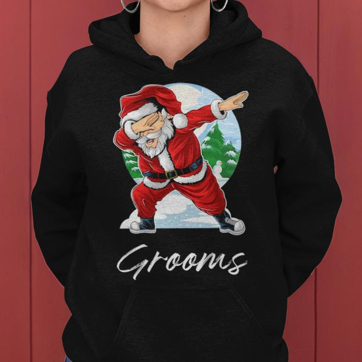 Grooms Name Gift Santa Grooms Women Hoodie