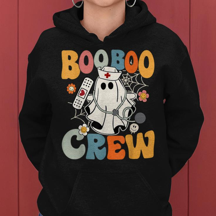 Groovy Boo Boo Crew Nurse Ghost Halloween Nurse Women Hoodie