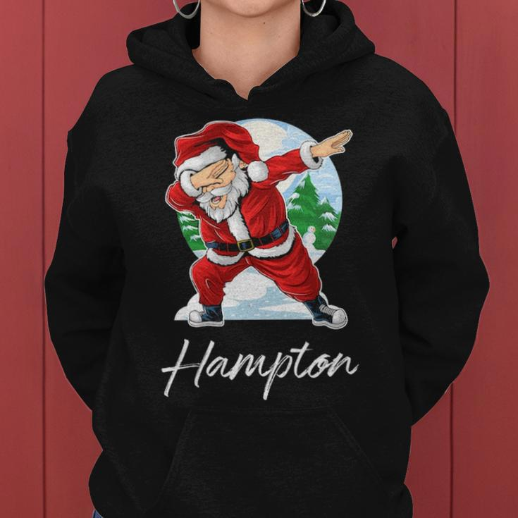 Hampton Name Gift Santa Hampton Women Hoodie