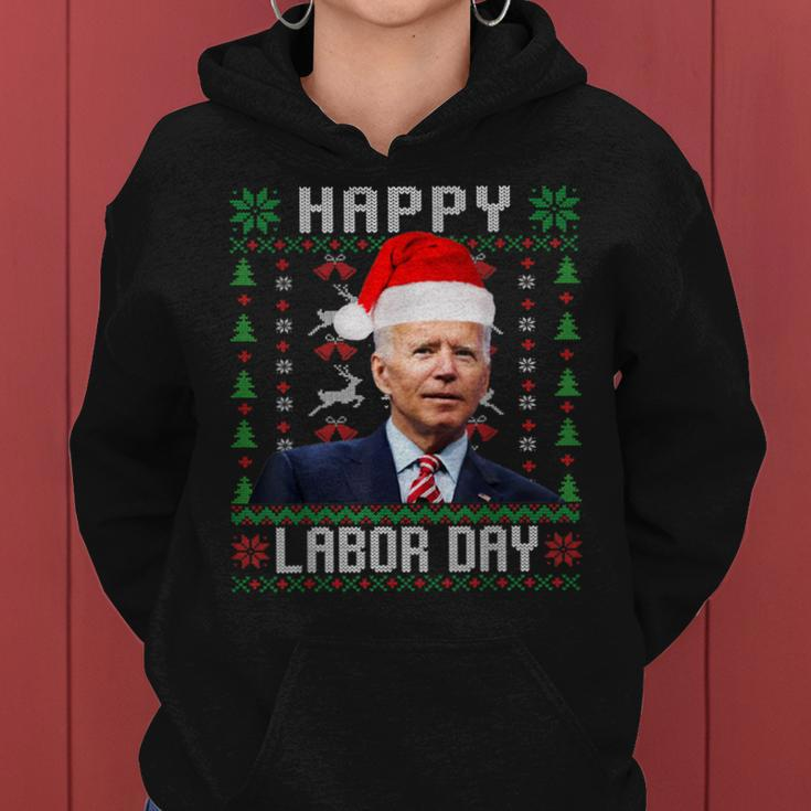 Happy Labor Day Joe Biden Christmas Ugly Sweater Women Hoodie