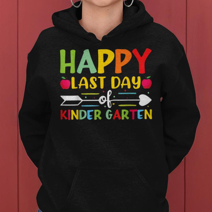 Happy Last Day Of Kindergarten For Teacher Student Graduate Women Hoodie