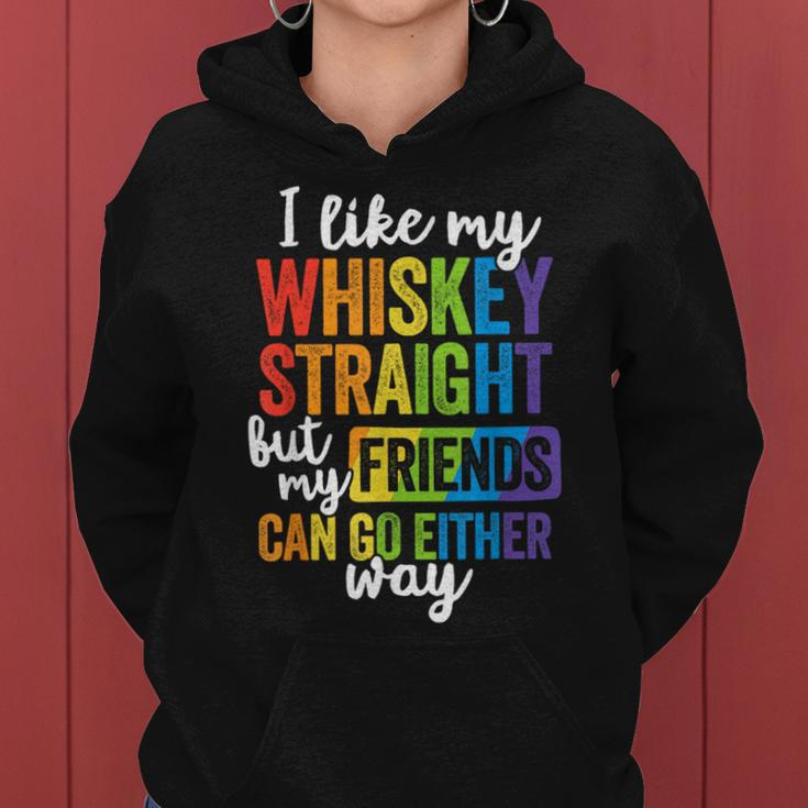 I Like My Whiskey StraightLgbt Pride Gay Lesbian Women Hoodie