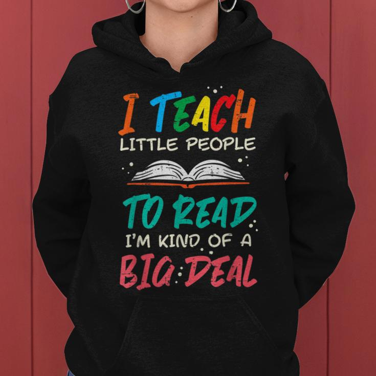 I Teach Little People To Read Book Funny Teacher Women Men Gifts For Teacher Funny Gifts Women Hoodie