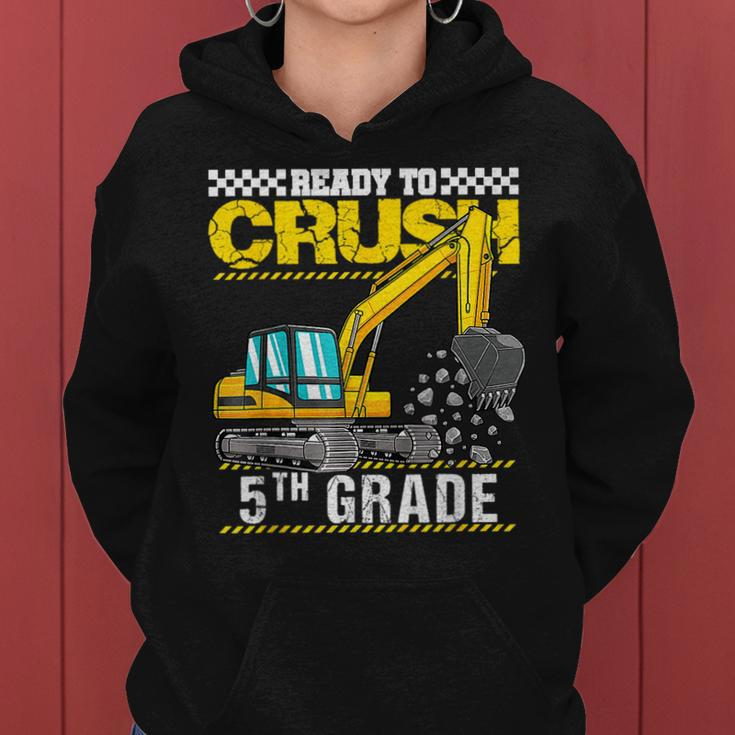 Im Ready To Crush 5Th Grade Construction Vehicle Boys Women Hoodie