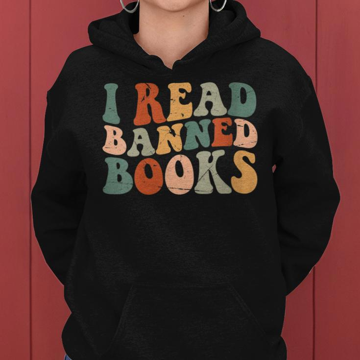 Im With The Banned Funny Book Readers I Read Banned Books Gift For Womens Women Hoodie