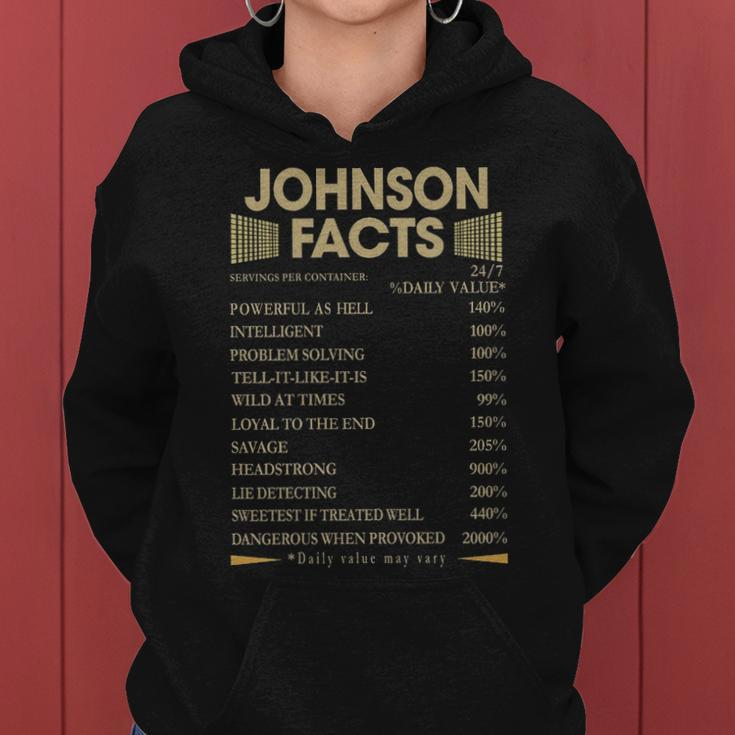 Johnson Name Gift Johnson Facts V2 Women Hoodie