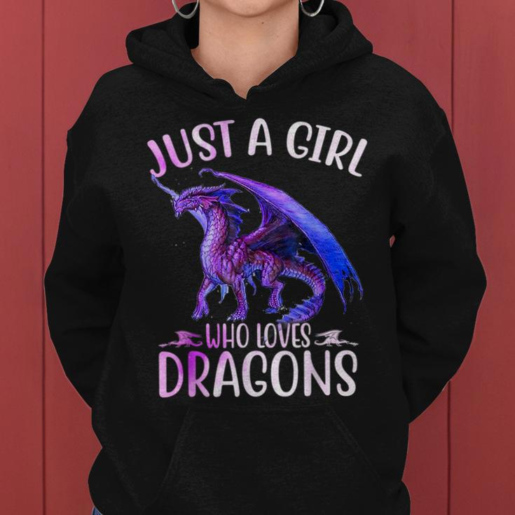 Just A Girl Who Loves Dragons Dragon Lovers Girls Women Hoodie