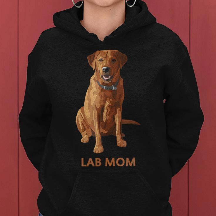 Lab Mom Fox Red Labrador Retriever Dog Lover Women Hoodie