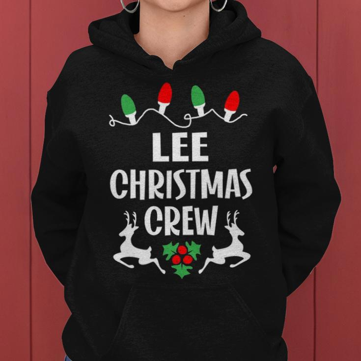 Lee Name Gift Christmas Crew Lee Women Hoodie