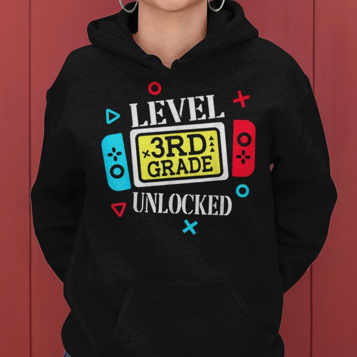 Level 3Rd Grade Unlocked Third Back To School Gamer Boy Girl Women Hoodie