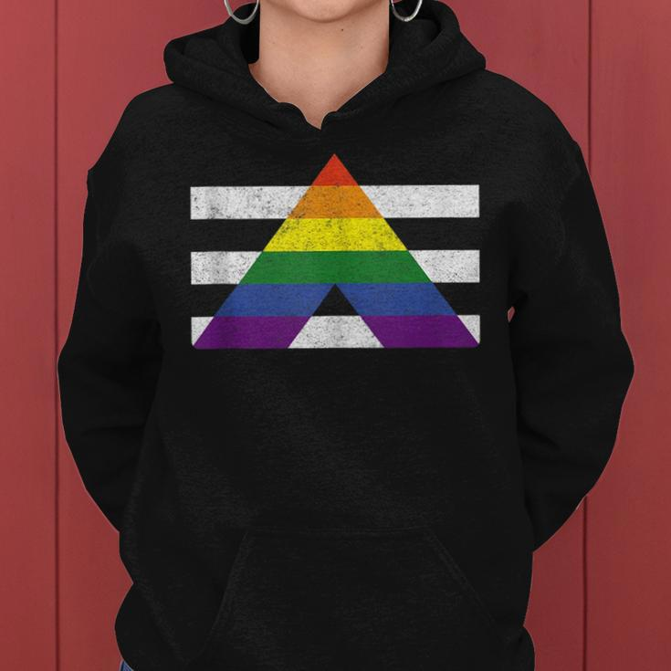 Lgbt Straight Gay Ally Pride Flag Gift For Hetero Men Women Women Hoodie
