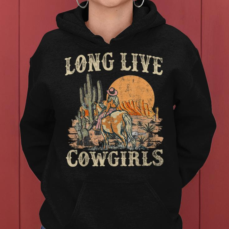 Long Live Howdy Rodeo Western Country Cowgirls Graphic Women Hoodie