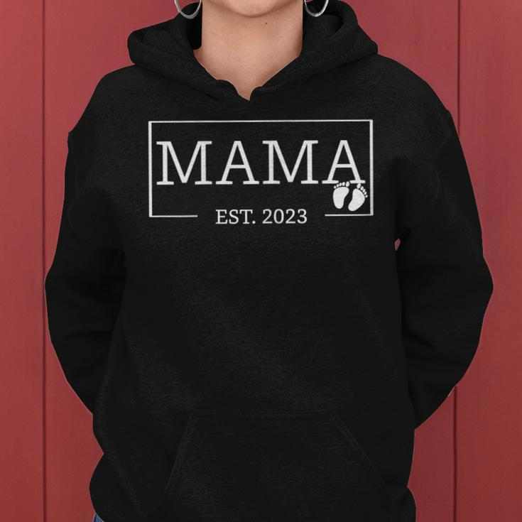 Mama Established Est 2023 Girl Boy Newborn Gifts Mom Mother Women Hoodie