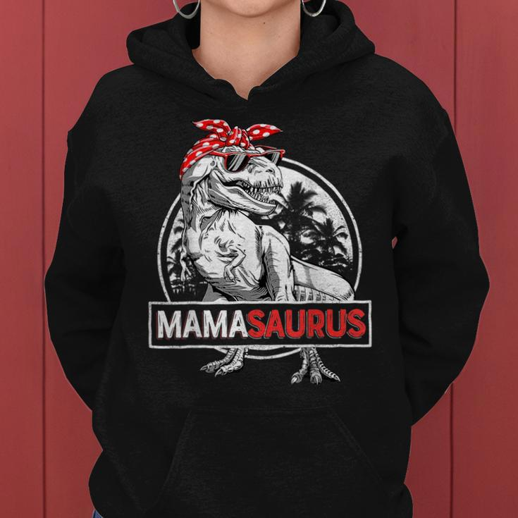 MamasaurusRex Dinosaur Funny Mama Saurus Family Matching Gifts For Mama Funny Gifts Women Hoodie
