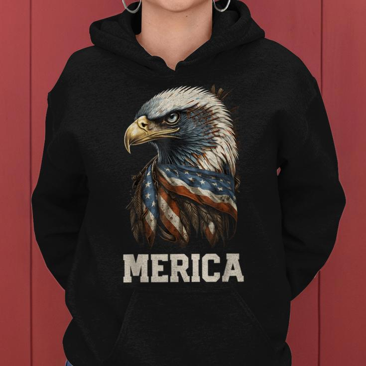 Merica Eagle Mullet 4Th Of July Men Women American Flag Usa Women Hoodie