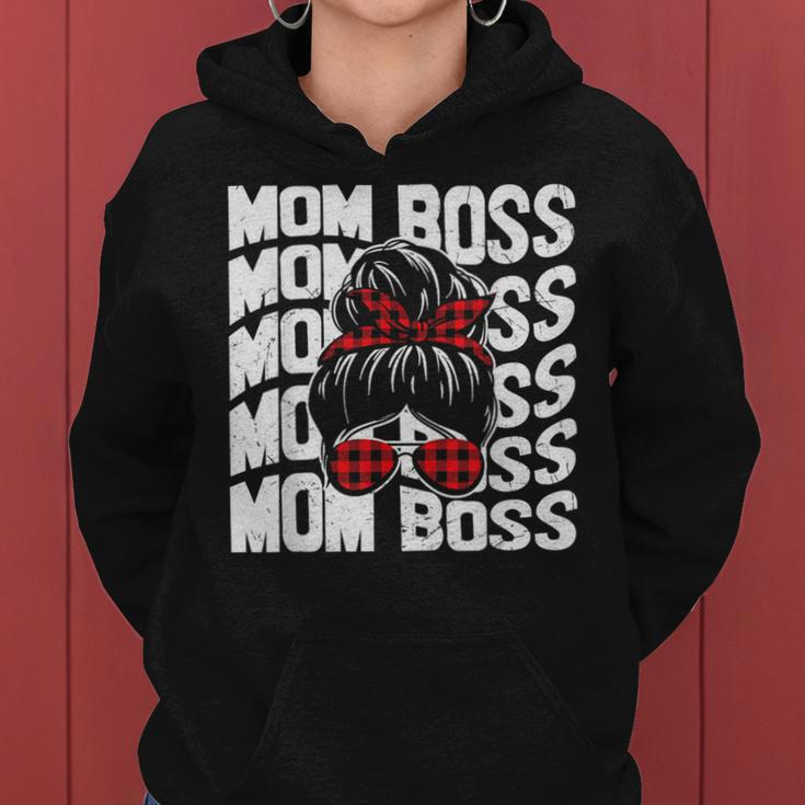 Mom Boss Mommy Wife Family Mom Life Mothers Day Gifts For Mom Funny Gifts Women Hoodie